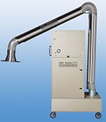 M66V media air filtration system - blue background