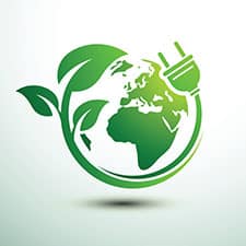 eco-friendly electronics icon