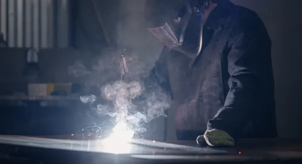 welder and welding fumes