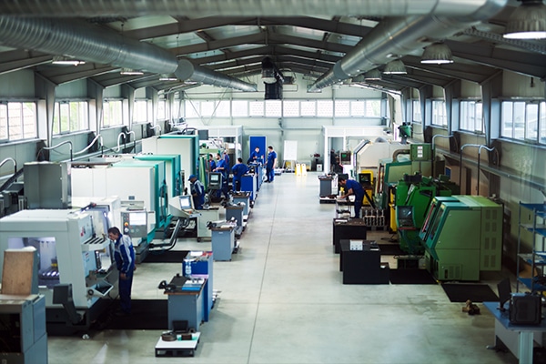 Machine Shop with Exhaust Venting